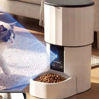 4L/135oz Automatic Pet Feeder for Cats Timed and Quantitative Intelligent Pet Food Dispenser WIFI Remote Control Feeding Machine
