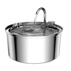 Hot Selling Custom 3.2/4L Stainless Steel Pet Water Dispenser with Water Level Wholesale Cat Water Fountain Manufacturer OEM ODM