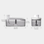 4L 5000mAh Automatic Pet Water Dispenser Wireless Stainless Steel Bowl Cat Drinking Fountain Charging Sensor Oval Shape Battery