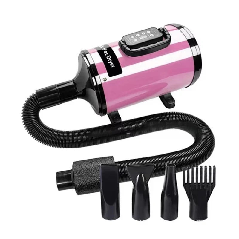 Negative Ion Pet Smart Blower Smart Dog Hair Dryer LCD Screen High Velocity Pet Water Dryer Cat Grooming Water Blower Motor