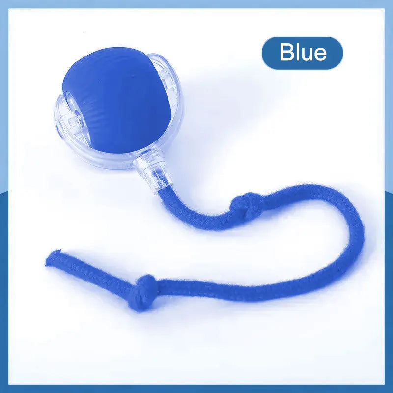 Interactive Cat Ball Toy Automatic Rolling Ball with Tail Rechargeable Smart Pet Interactive Toy Intelligent Mouse for Cat