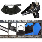 Custom Dog Harness Vest ID Patch Reflective Breathable Adjustable Pet Harness Designer Dog Harness Outdoor Dog Products