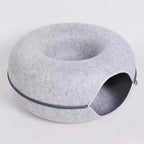 Cats House Basket Natural Felt Pet Toy Cat Tunnel Cave Beds Nest Funny Round Egg-Type with Mat for Small Dogs Puppy Pet Supplies