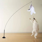 Funny Cat Toy Feather With Bell Sucker Cat Stick Toy Kitten Play Interactive Detachable Teaser Dog Training Toys Cat Supplies