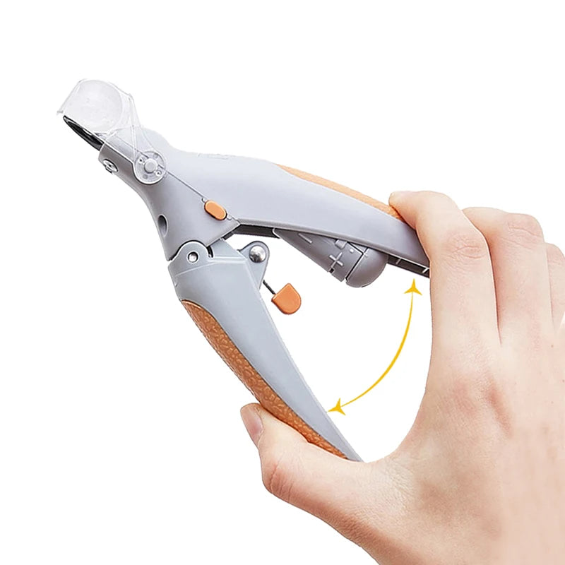 Electronic Pet Cat Nail Cut With LED Lighting Trimming Cats Dogs Nails Claws 5X Magnification Doubles Nail Trapper Safety