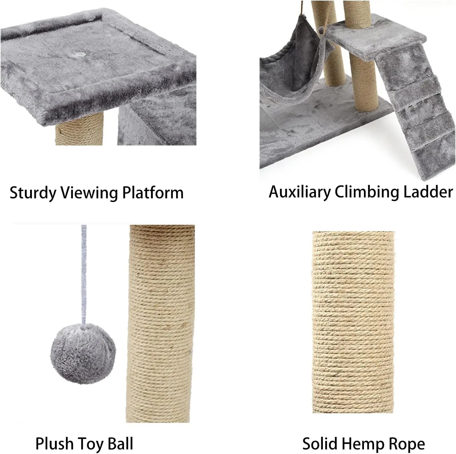 Cat Scratcher Tree Indoor Cat Scratching Posts Stand House Kitty Condo Funny Cat Toys for Kittens Pet Play House