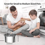 3.2L Automatic Cat Water Fountain Stainless Steel Pet Water Dispenser Filtration System Ultra-Quiet Pump