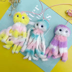 Interactive Cat Toys Hanging Simulation Cat Plush Toy Retractable Plush Octopus Shape Hanging Door Type Pet Toy Cat Supplies