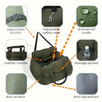 OEM Cozy Pet Adjustable Soft Warm Kennel Bed Portable Washable Dog Car Seat with Easy Installation Solid Pattern Travel Carrier