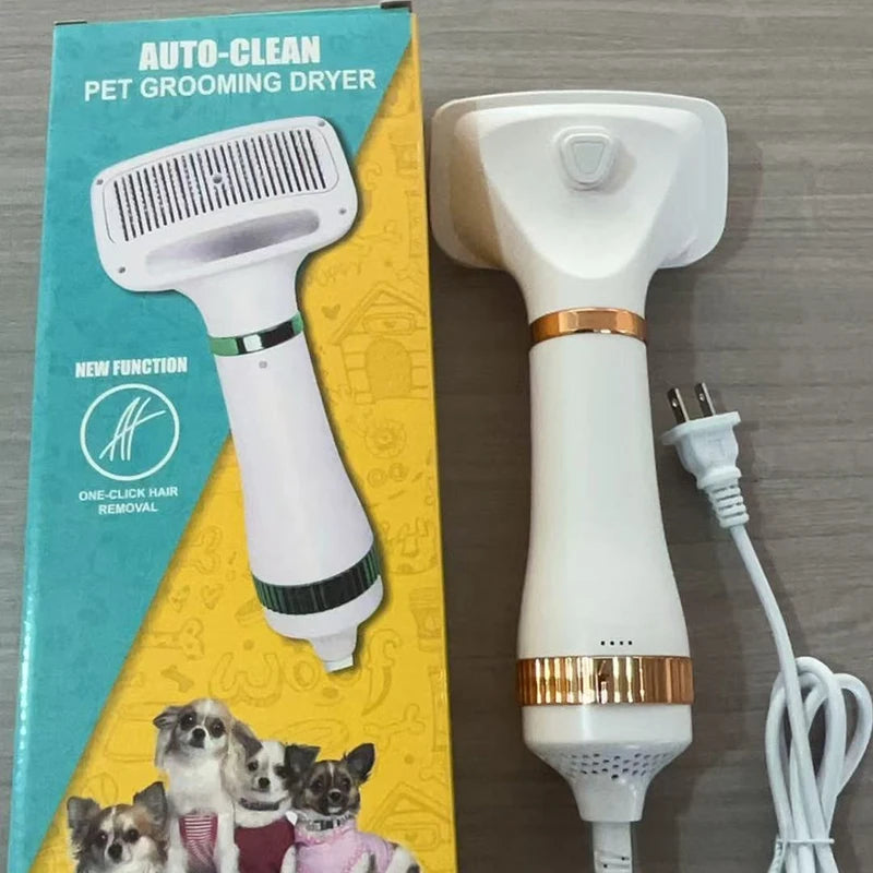 Portable Pet Hair Dryer Comb Dog Brush Durable Safe Gentle Hand Dryers with Protection for Cats Dog Blower Cat Hair Remover