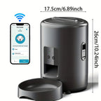 2L/67.63oz Smart Pet Feeder WiFi Remote Control Cat & Dog Food Dispenser for Small Pets Battery USB Powered Automatic Cat Feeder