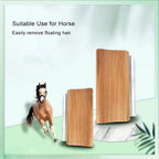 Professional Stainless Steel & Wood Eco-Friendly Dog & Horse Grooming Deshedding Brush Ergonomic Design Pet Hair Removal Comb