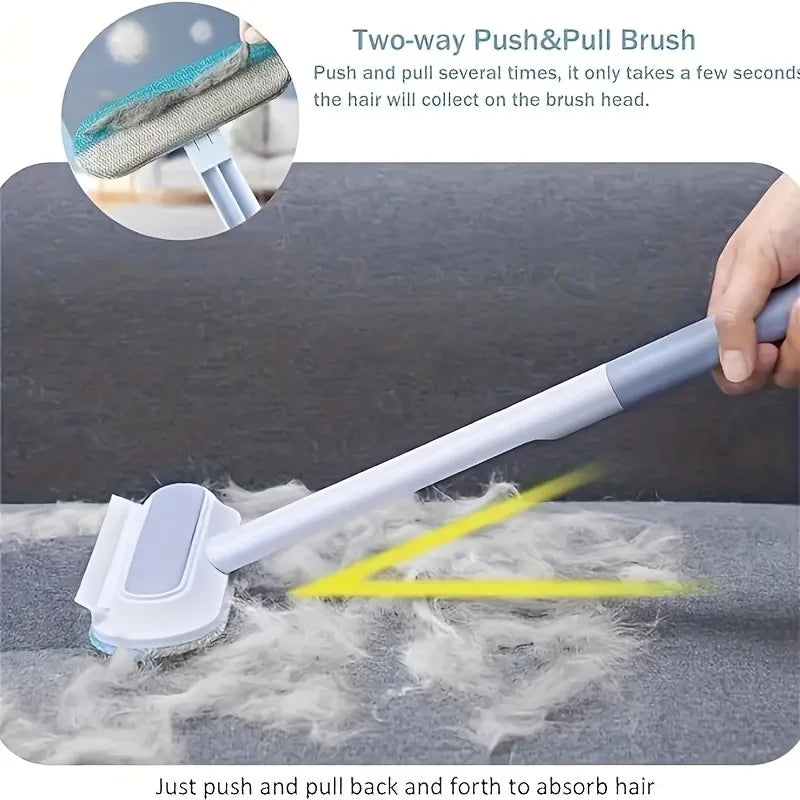 Reusable Pet Hair Remover Brush for Dogs & Cats Multifunctional Fur Lint Roller Hair Removal Tool for Sofa Carpets Cleaning Aid