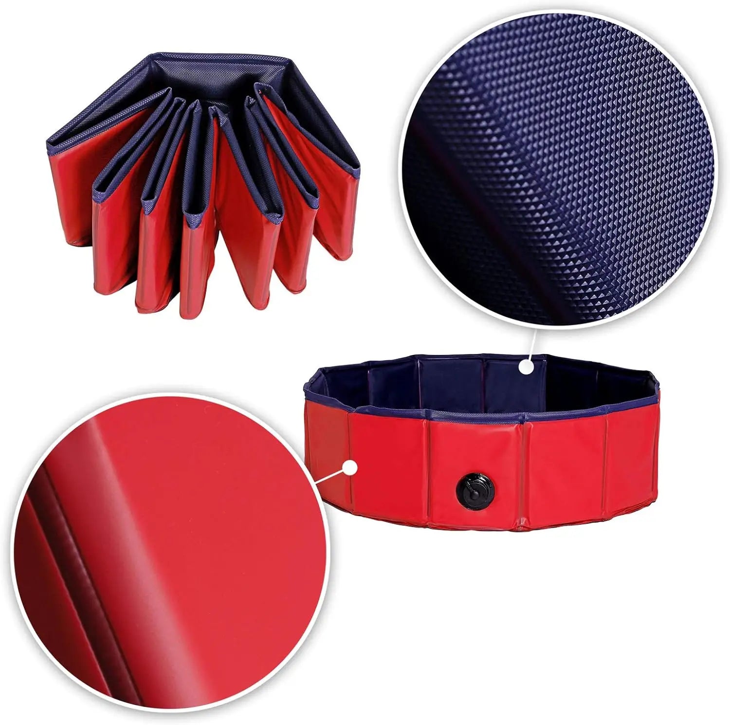 Foldable PVC Dog Swimming Pool Indoors and Outdoors Pet Water Pon Bathtub for Grooming Foldable Dog Products