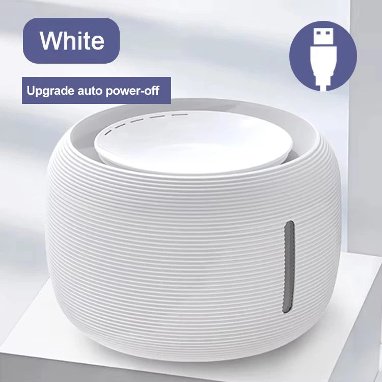 2.5L Plastic Automatic Cat Water Fountain with Silent Circulation Sensing Portable Indoor Pet Water Dispenser