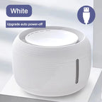 2.5L Plastic Automatic Cat Water Fountain with Silent Circulation Sensing Portable Indoor Pet Water Dispenser