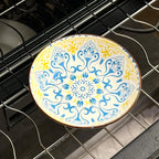 Ceramic Cat Bowls for Food Colorful Cute Cat Bowl Set of 6 Wide Shallow Whisker Friendly Microwave and Dishwasher Safe
