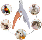 Electronic Pet Cat Nail Cut With LED Lighting Trimming Cats Dogs Nails Claws 5X Magnification Doubles Nail Trapper Safety