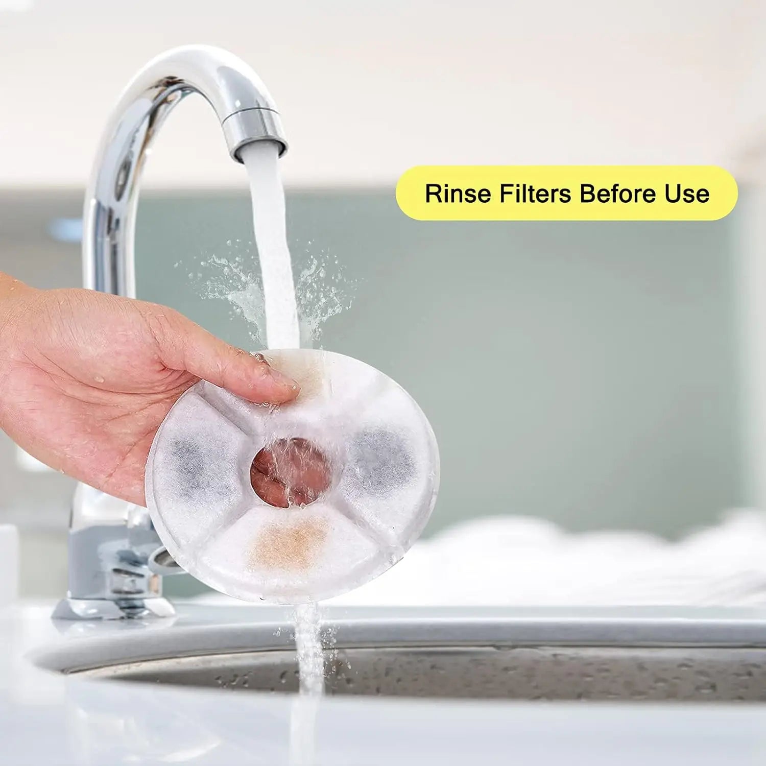 12-Pack Automatic Cat Water Fountain Filters 81oz/2.4L Pet Fountains 3 Filtration Systems Replacement Bowls 2.4L Cat Pet