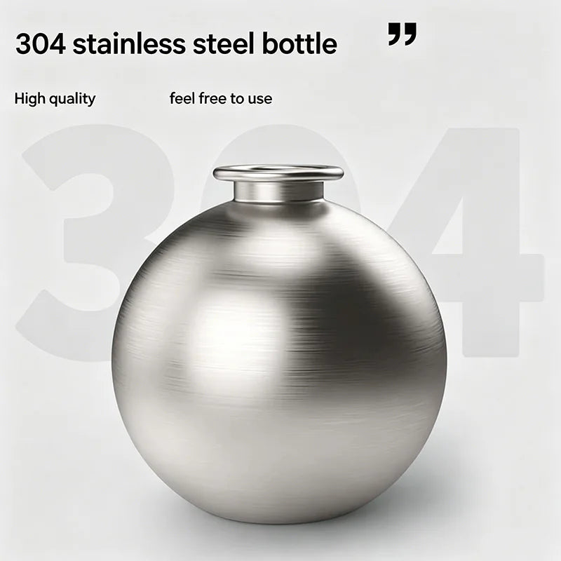 Custom LOGO 285ml Portable Dog Water Bottle Outdoor Pet Water Dispenser Dog Water Bottle Foldable Stainless Steel OEM ODM