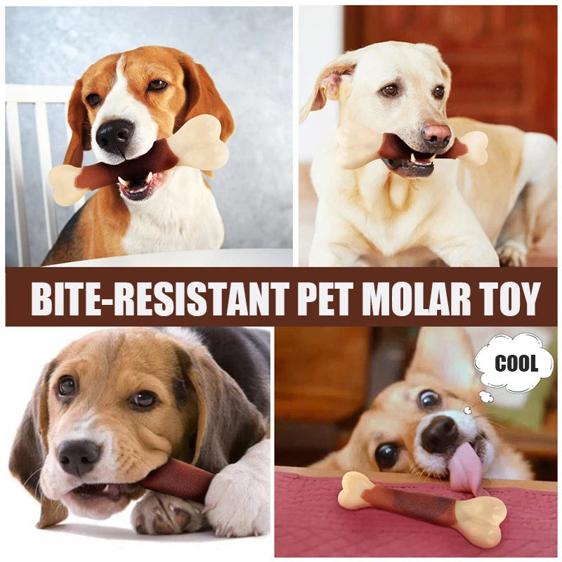 Dog Chew Toys Bone Shape Dogs Toy Beef Flavor Nearly Indestructible Toys for Small Medium Large Dogs Chew Bite Resistant Product