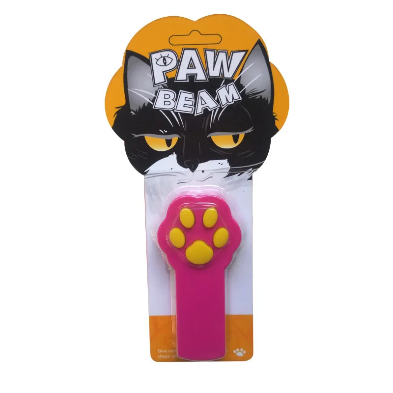 Paw Style Electronic Pet Cat Catch Toys Interactive Cat Toys LED Light Pointer Exercise Chaser Toy Cat Scratching Training Tool
