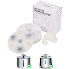 6-Packs Cat Water Fountain Filters Pet Water Dispenser Filter Replacement with Pet Fountain Carbon Filters