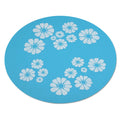 Silicone Pad Non-slip Mat for Automatic Cat Water Fountain Flower Print Silicone Pad for Dogs Cats Pet Dispenser Anti-slip Mat