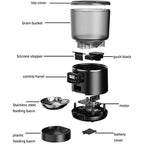 4L Automatic Cat Feeder Stainless Steel Smart WIFI APP Controlled with LCD Display and Time Setting Smart Pet Feeder