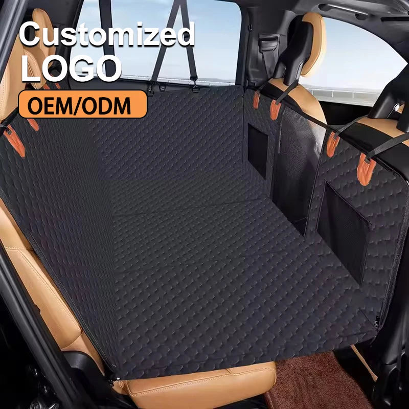 Extended Dog Car Seat Cover Car Bed Pet Backseat Cover Waterproof and Anti-Slip Pet Mat for Car SUV Truck Dog Products