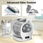 Automatic Cat Litter Box for Multiple Cats with App Control Odor Removal Self Cleaning Litter Box Automatic Cleaning