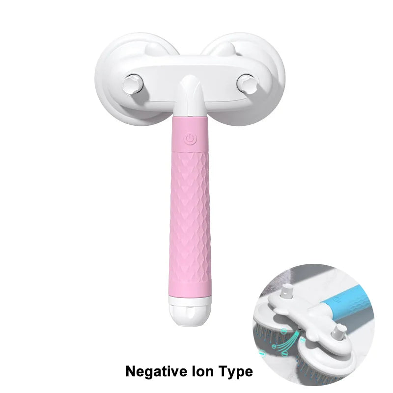 Pet Cat Brush Dog Slicker Brush Double-headed Negative Ion One-button Self Cleaning Pet Brush