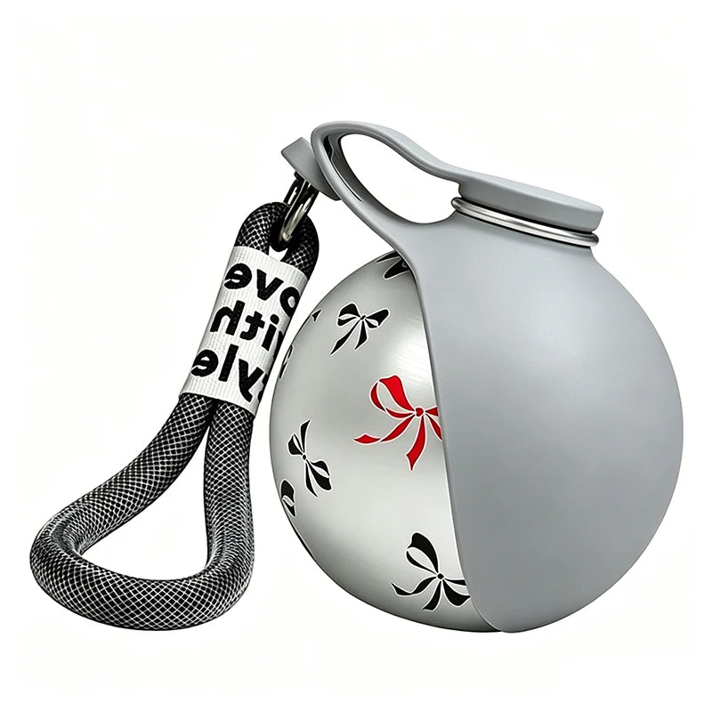 Custom LOGO 285ml Portable Dog Water Bottle Outdoor Pet Water Dispenser Dog Water Bottle Foldable Stainless Steel OEM ODM