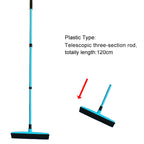 Adjustable Rubber Pet Hair Removal Broom Brush Dust Scraper Carpet Sweeper Wash Mop Telescopic Window Car Floor Cleaner