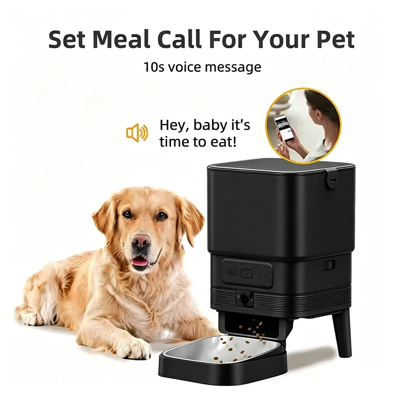 Custom 4L Smart Cat Feeder with Camera Cat Dog Feeder Automatic Pet Feeding Timer Remote Voice Video Feeding OEM ODM