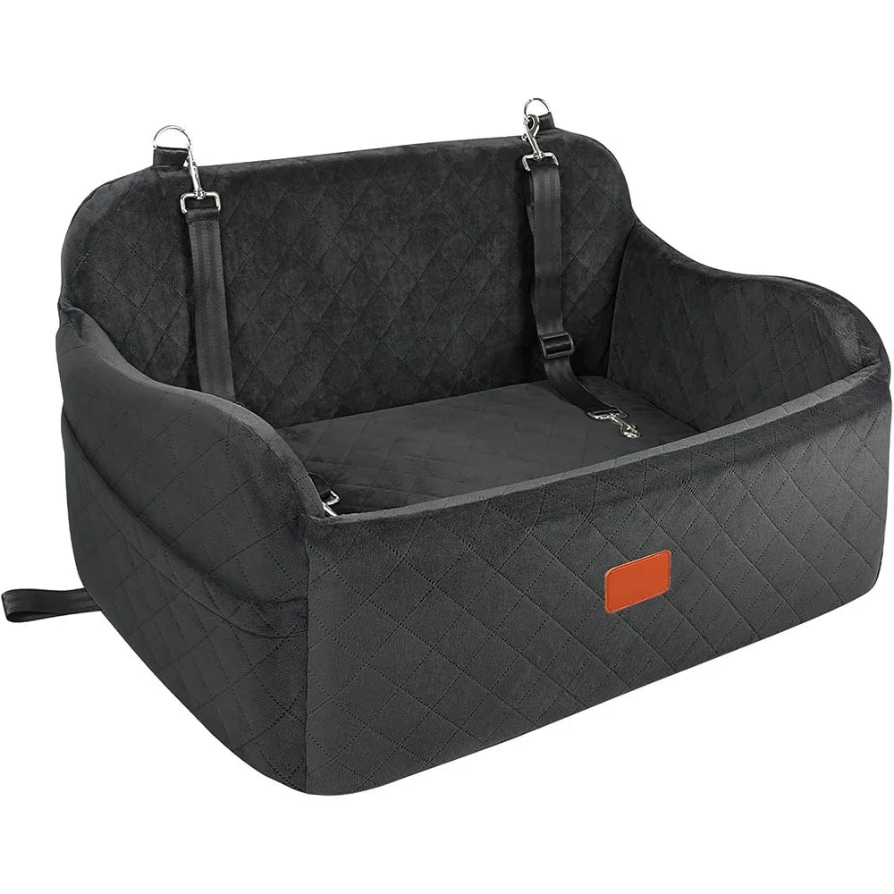 Custom Detachable Dog Car Seat Memory Foam Dog Booster Seat Travel with Storage OEM ODM Bag Dog Beds for Medium Large Dogs