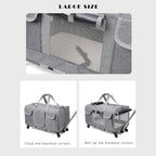 Foldable Pet Cat Bag Tie Rod Bag Large Capacity Pet Carrier Bag Breathable Comfortable Portable Pet Dog Carrier Cat Dog Products