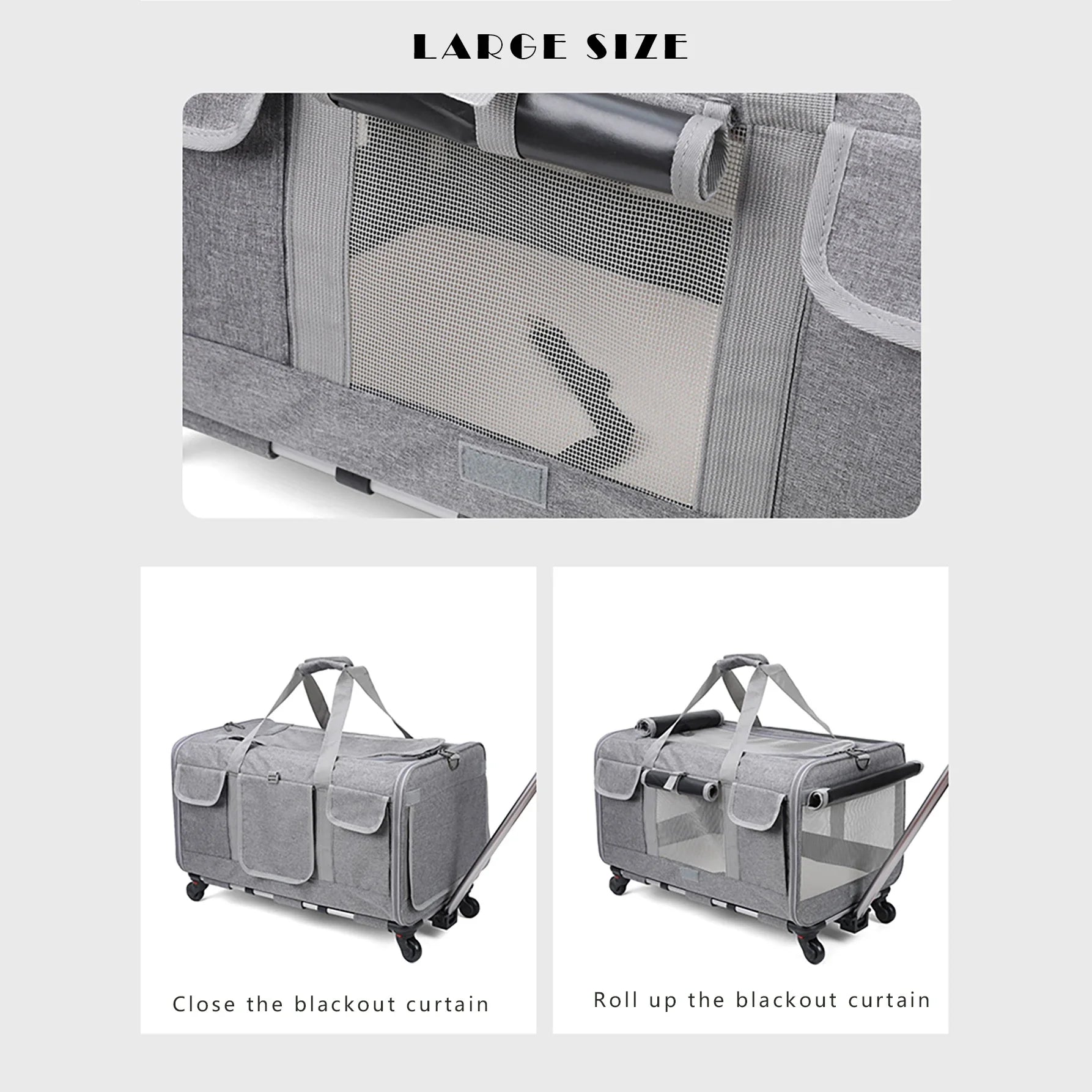 Foldable Pet Cat Bag Tie Rod Bag Large Capacity Pet Carrier Bag Breathable Comfortable Portable Pet Dog Carrier Cat Dog Products