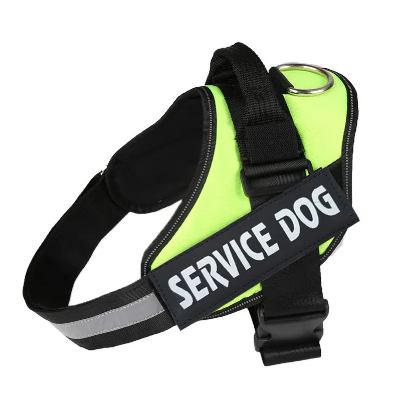Custom Dog Harness Vest ID Patch Reflective Breathable Adjustable Pet Harness Designer Dog Harness Outdoor Dog Products