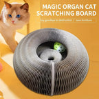 Eco-Friendly Magic Organ Cat Scratching Board with Bell and Grinding Claw Paper Material Climbing Frame for Cats
