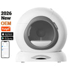 2026 New Tonepie Ti + M 65L Plastic Automatic Cat Litter Box Smart APP Control Semi-Enclosed Self Cleaning Litter Box OEM