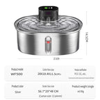 OEM 3L Automatic Cat Water Fountain Stainless Steel with Sensor Battery Cordless Pet Water Dispenser for Multiple Cats