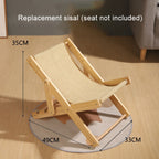 Cat Scratcher Board Cat Sleeping Bed Canvas Sisal-Covered Adjustable Grind Claw Resistant Beach Chair Kitten Toy Cat Products