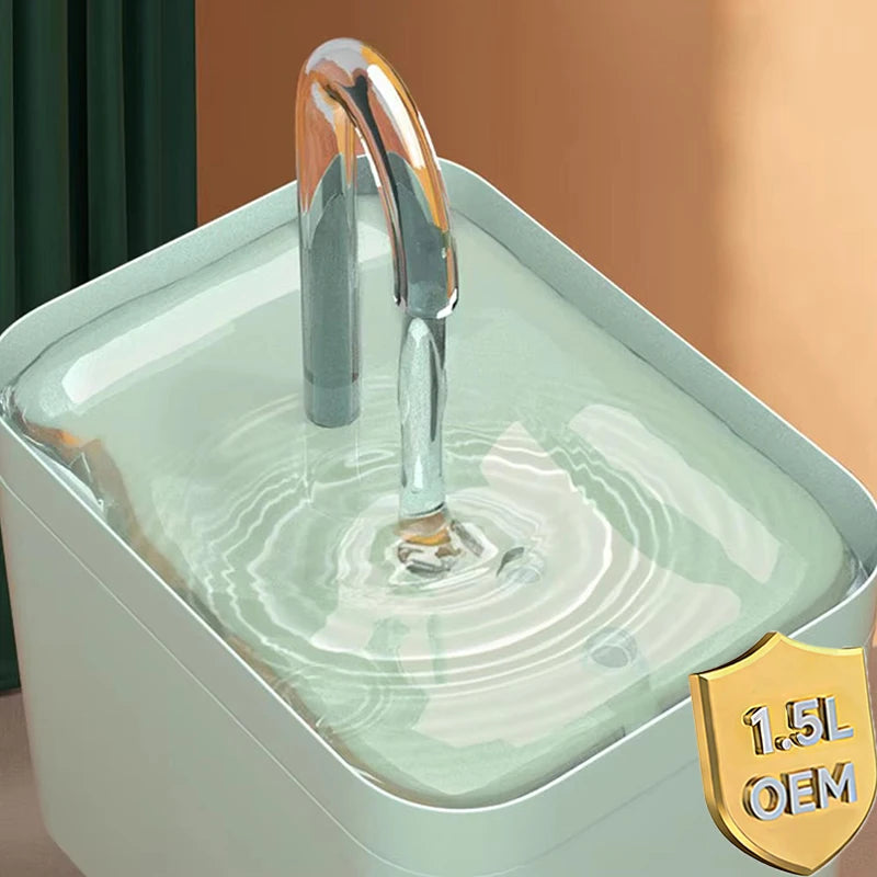 1.5L Automatic Cat Water Fountain USB Charger Pet Cat Drinker Bowl Recirculate Filtring Drinker for Cats Pet Water Dispenser