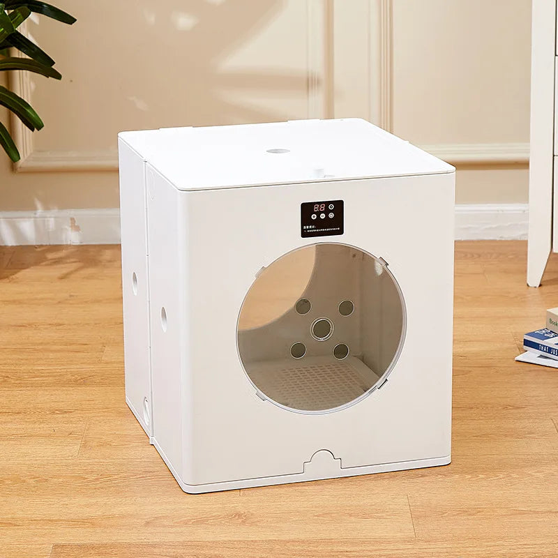 Intelligent Plastic Foldable Pet Drying Box Smart Dog and Cat Blow Dryer Grooming Tool Artifact