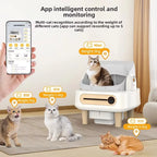 New Open-Type 75L Large Capacity Automatic Cat Litter Box Smart Electric Self-cleaning Easy Clean Cat Litter Box