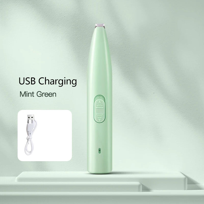 Pet Hair Cutter with LED Light Pet Dog Cleaning Kit Cat Paw Hair Clipper Shaver Dog Paw Cleaner Dog Products