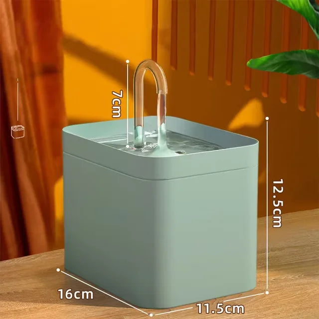 Wholesale 1.5L Automatic Eco-Friendly Plastic Pet Water Dispenser Fountain with Filter for Cats Indoor Use