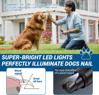 Pet Nail Grinder Low Noise & Vibration LED Rechargeable Dog Claw Care Tool for All Breeds Plastic Pet Smart Dog Nail Grinder