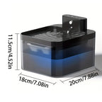 2.2L/74.4Oz Wireless Cat Dispenser 2000mah Battery Operated Rechargeable Indoor Automatic Cat Water Fountain With Motion Sensor